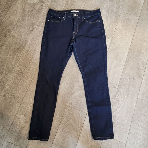 Levi's Denim - Women's Size 32 Levis 311 Shaping Skinny Jeans Dark Wash Stretch Denim Western